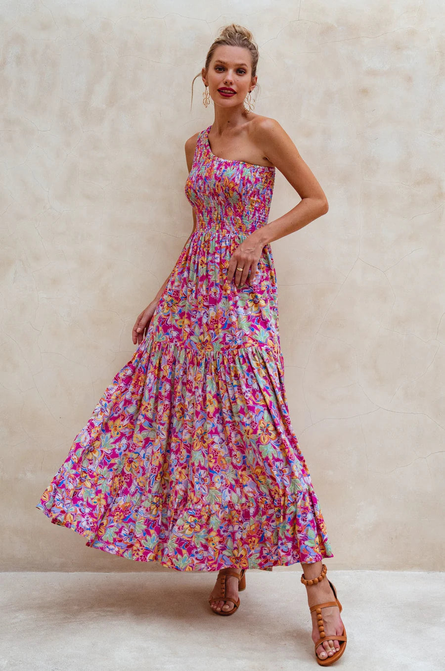 Casandra One Shoulder Maxi Dress