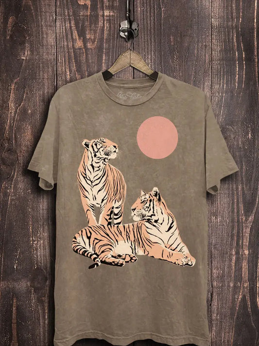 Two Tigers Graphic Top